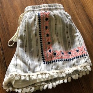 Cute shorts with pink and blue detailing